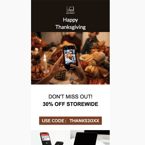 Happy Thanksgiving Electronics Deal